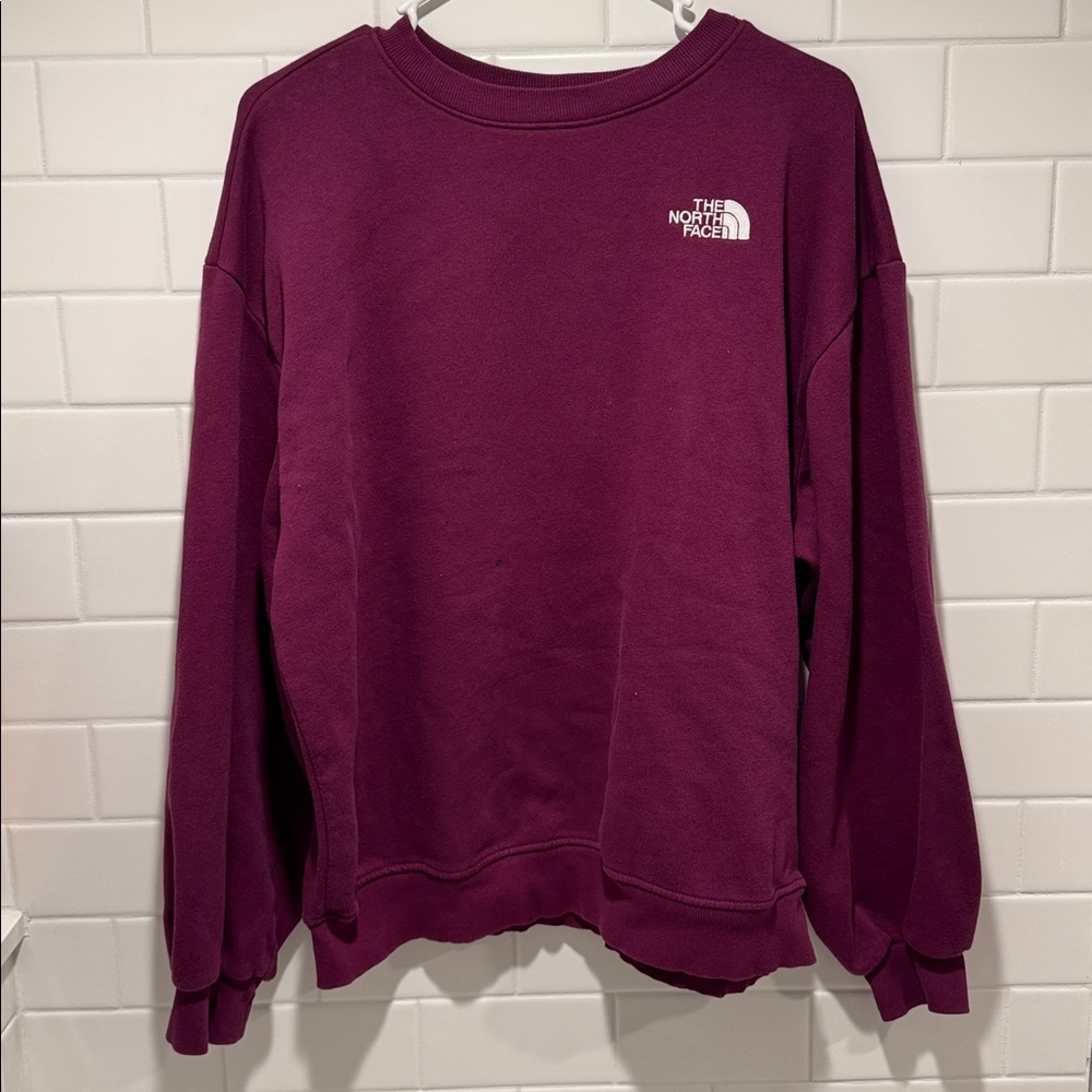 The North Face EvolutionLogo Crew Neck Long Sleeve Pullover Sweater (Size M)